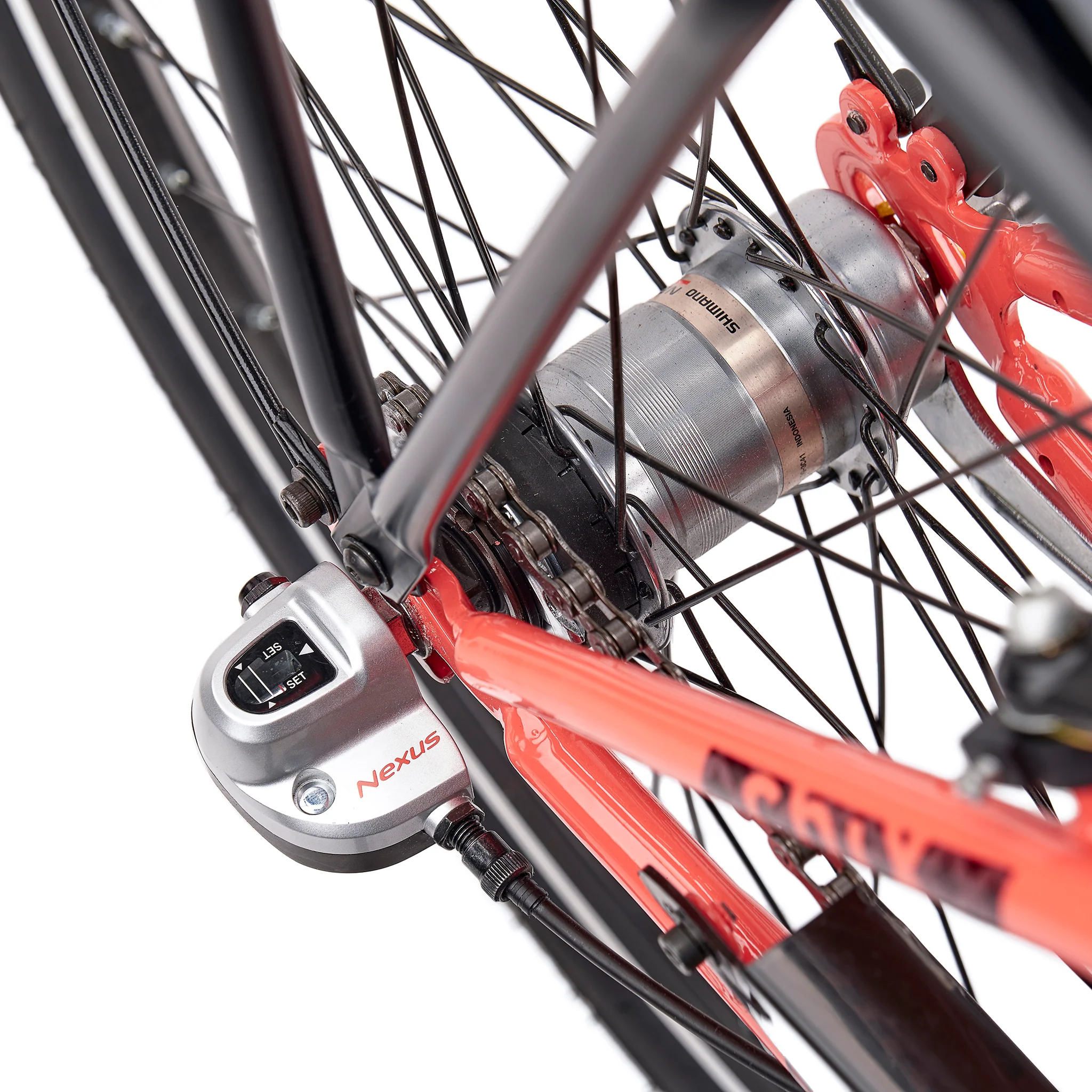 S'COOL chiX Steel 24" Coral - Dark Red 3-Speed 8+