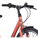 S'COOL chiX Steel 24" Coral - Dark Red 3-Speed 8+
