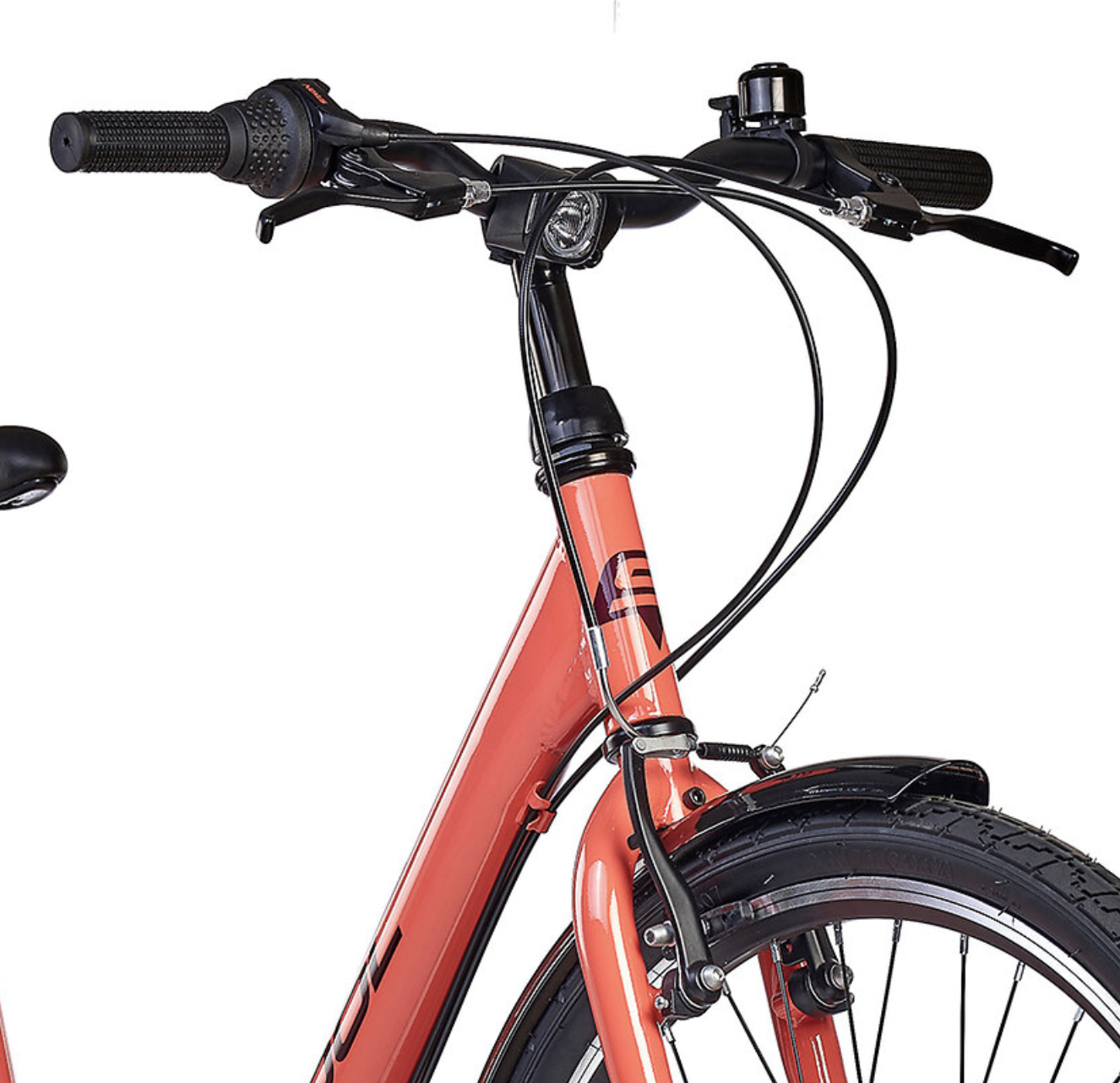 S'COOL chiX Steel 24" Coral - Dark Red 3-Speed 8+