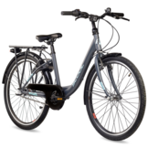 S'COOL chiX Steel 24" Dark Grey - Aqua 3-Speed 8+