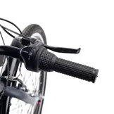 S'COOL chiX Steel 24" Dark Grey - Aqua 3-Speed 8+