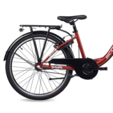 S'COOL chiX Steel 24" Rood - Wit 3-Speed 8+
