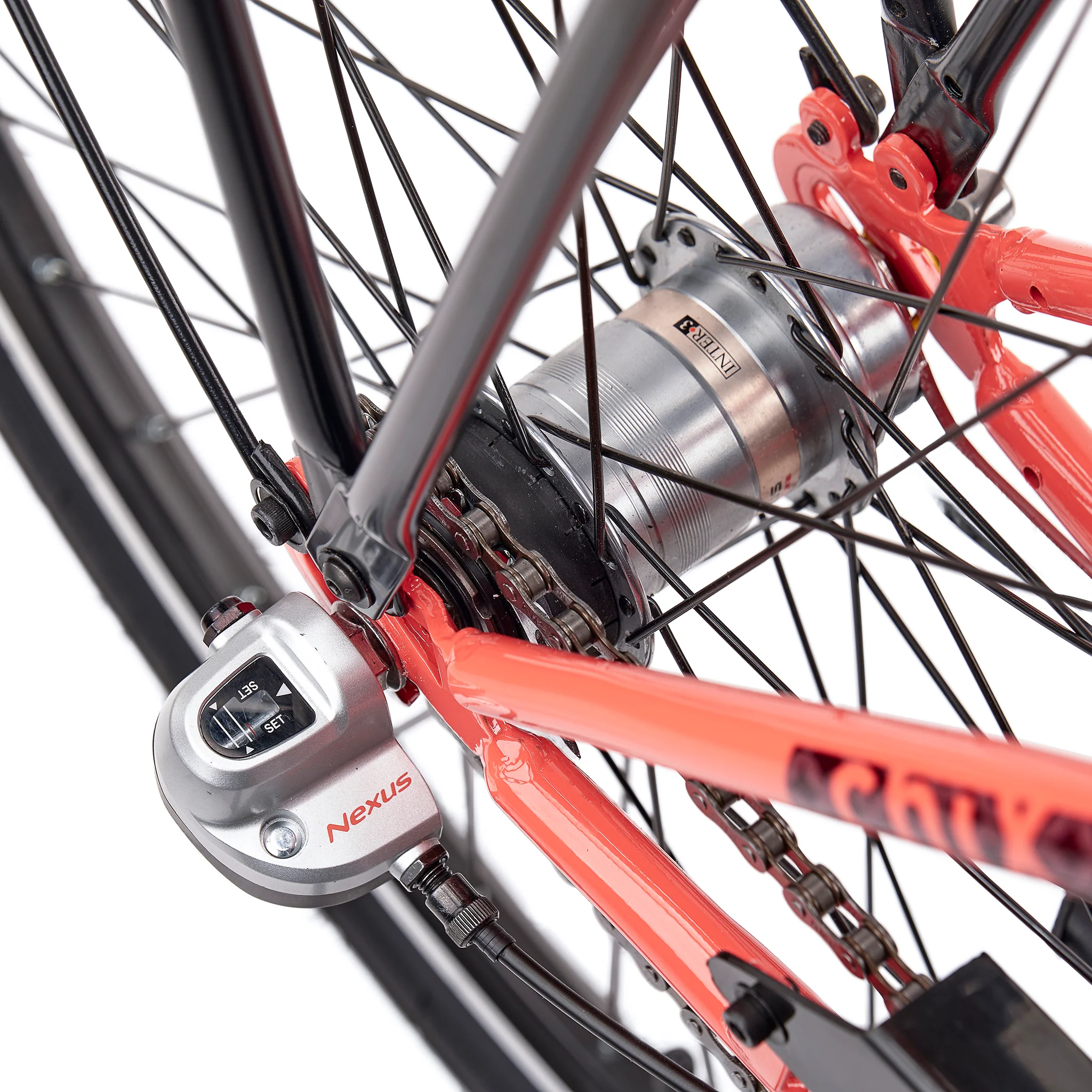 S'COOL chiX Steel 26" Coral - Dark Red 3-Speed 10+