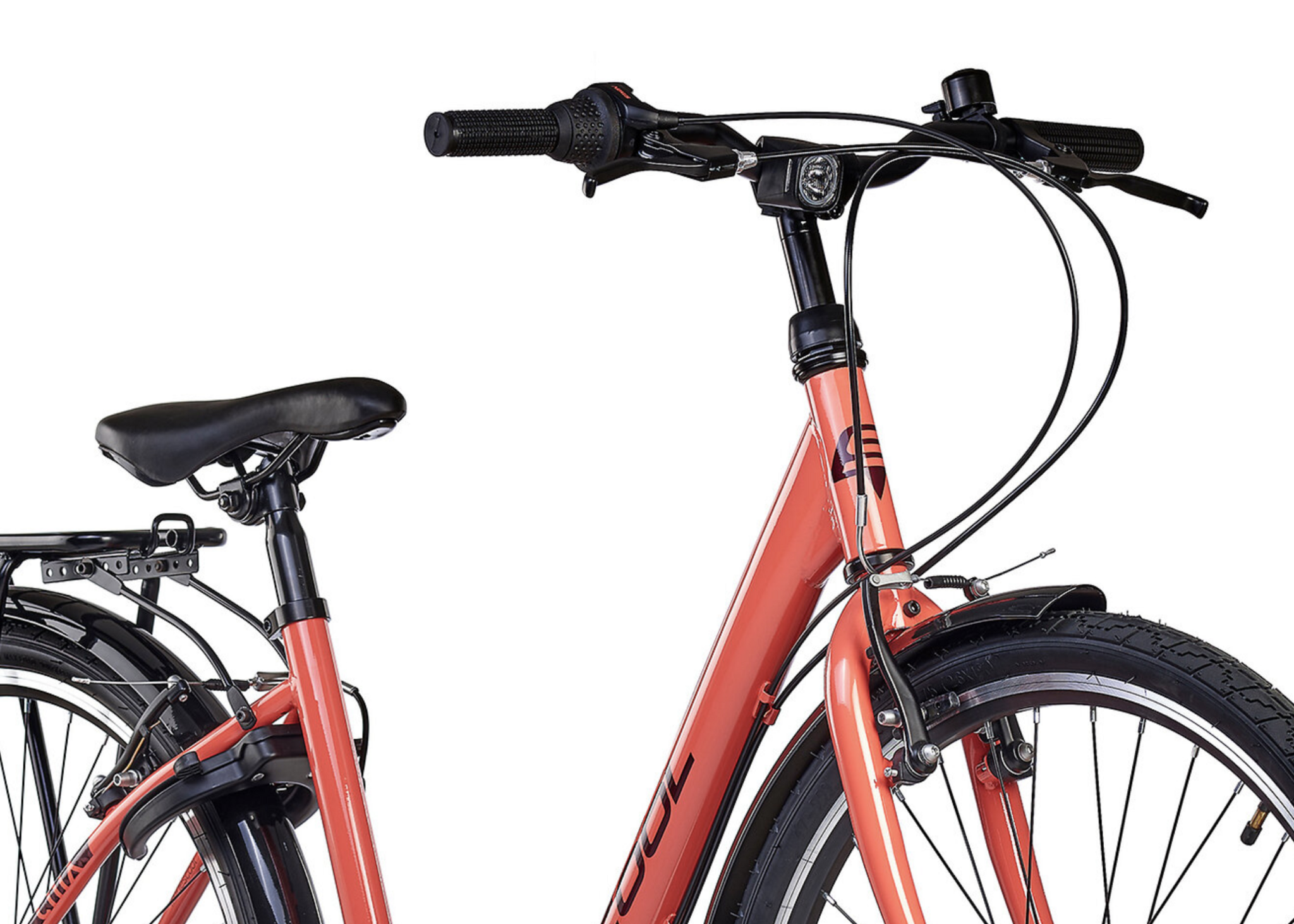 S'COOL chiX Steel 26" Coral - Dark Red 3-Speed 10+