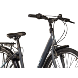 S'COOL chiX Steel 26" Dark Grey - Aqua 3-Speed 10+