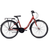 S'COOL chiX Steel 26" Rood - Wit 3-Speed 10+
