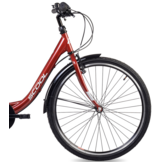 S'COOL chiX Steel 26" Rood - Wit 3-Speed 10+