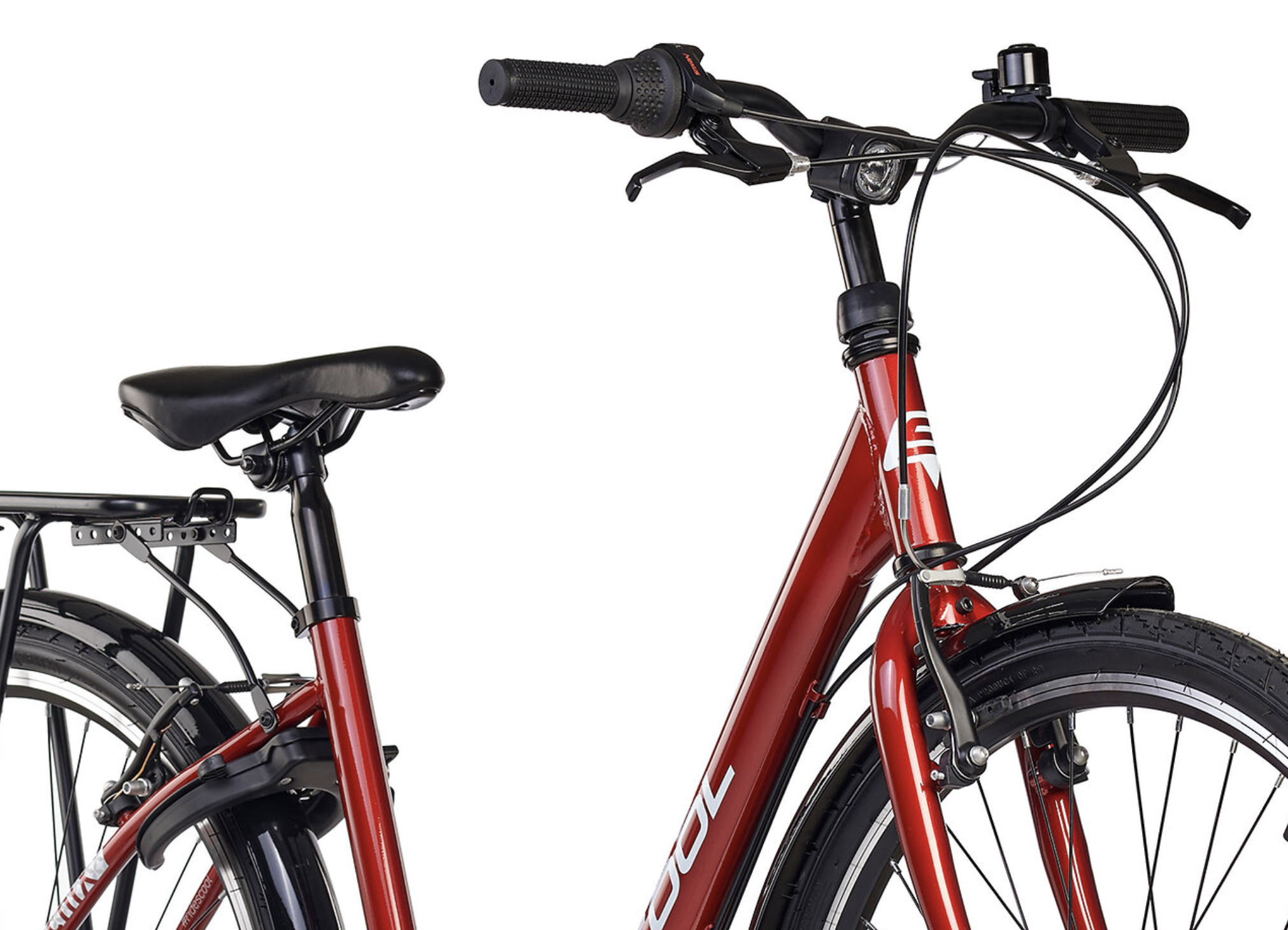 S'COOL chiX Steel 26" Rood - Wit 3-Speed 10+