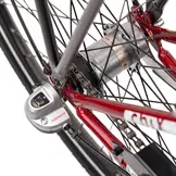 S'COOL chiX Steel 26" Rood - Wit 3-Speed 10+