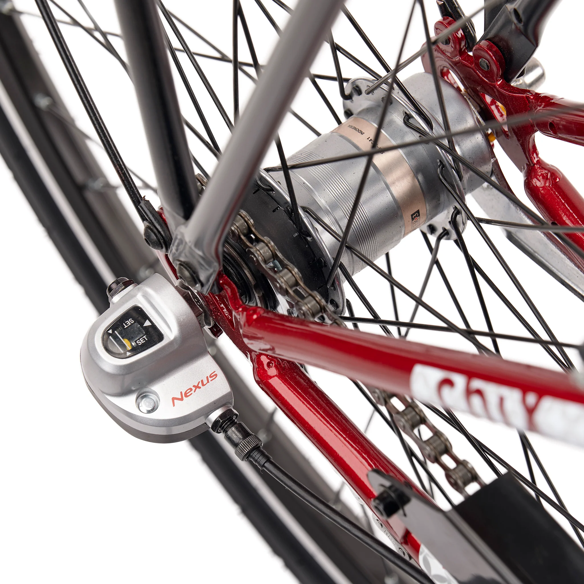 S'COOL chiX Steel 26" Rood - Wit 3-Speed 10+