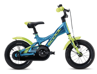 S'COOL XXlite 12" ALU Blauw metallic lemon 3+