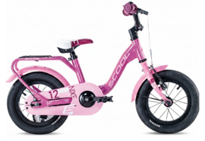 S'COOL niXe 12" Meisjesfiets pink 3+