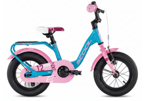 S'COOL niXe 12" Meisjesfiets Ocean - Pink 3+