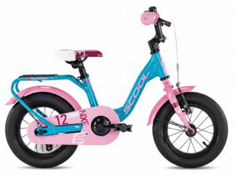 S'COOL niXe 12" Meisjesfiets Ocean - Pink 3+