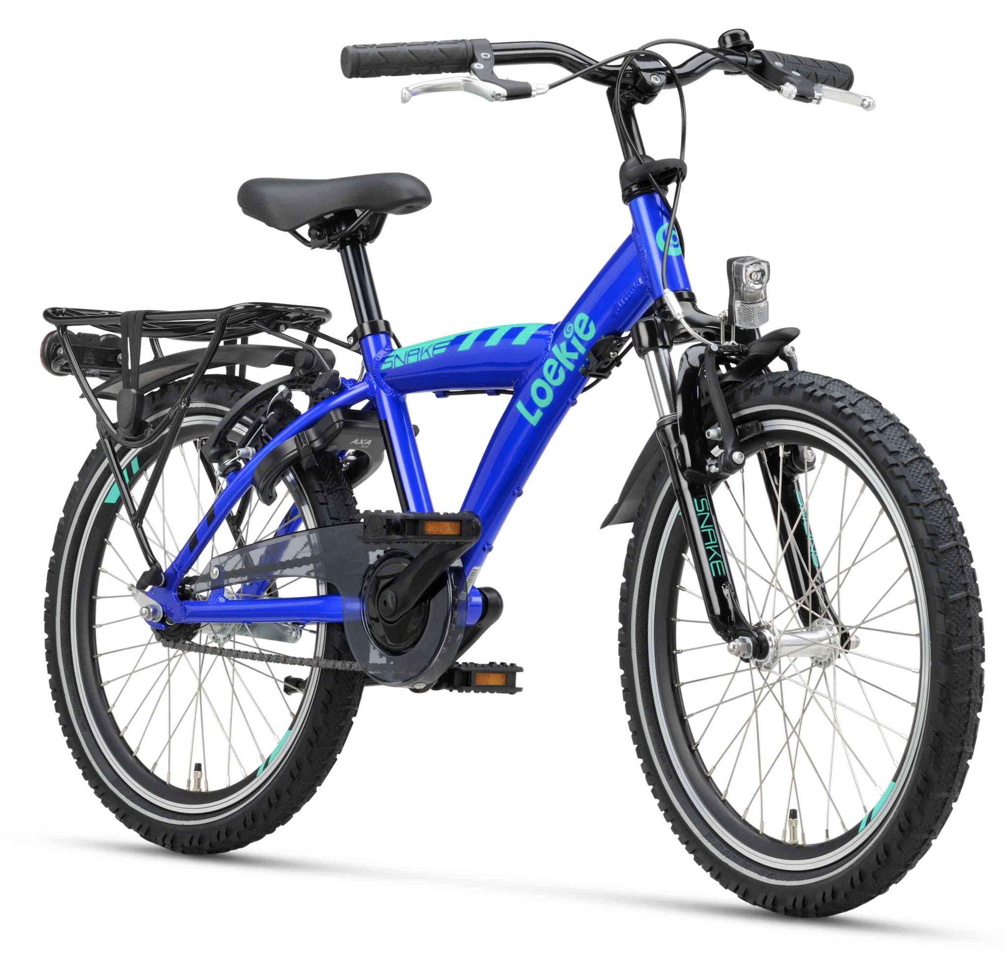 Tweedekans - Loekie Snake jongensfiets 20" Cobalt Blauw 6+
