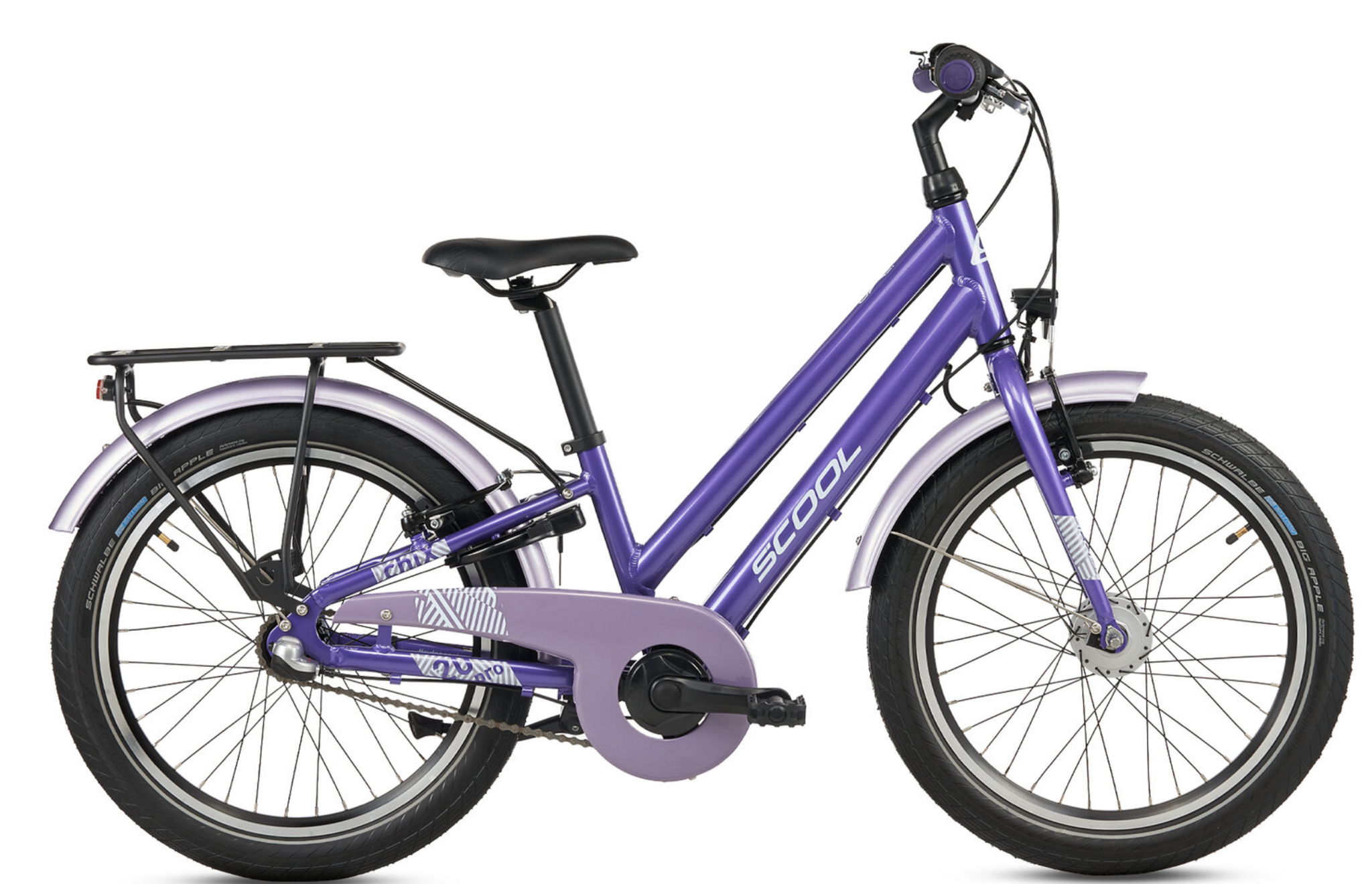 S'COOL chiX pro alu 20" Purple - Lavender 3-Speed 6+