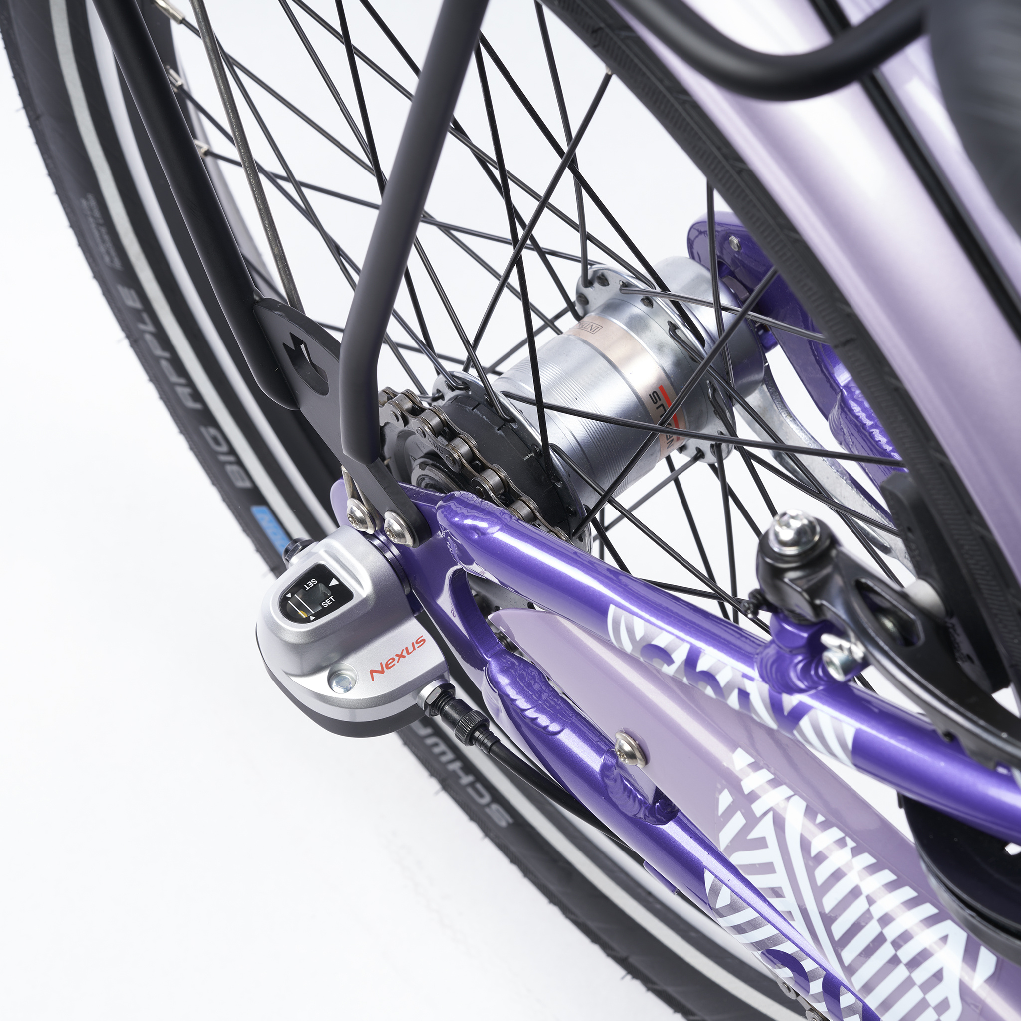 S'COOL chiX pro alu 20" Purple - Lavender 3-Speed 6+