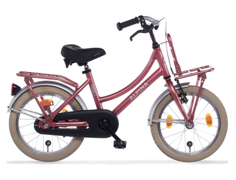 Showroom model - Alpina Cargo meisjesfiets met voordrager 16" Berry Red Matt 4+