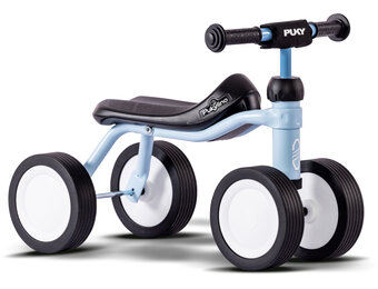 Showroom model - Pukylino oefenfiets met 4 wielen Retro Blauw 1+