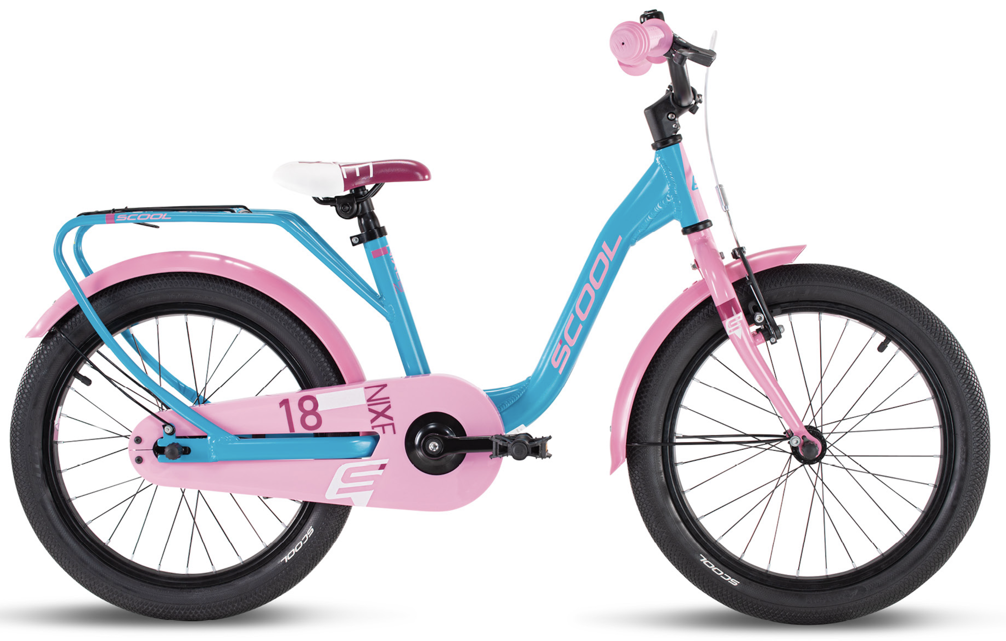 Showroom model - S'COOL niXe 18" Alu Ocean - Pink 5+