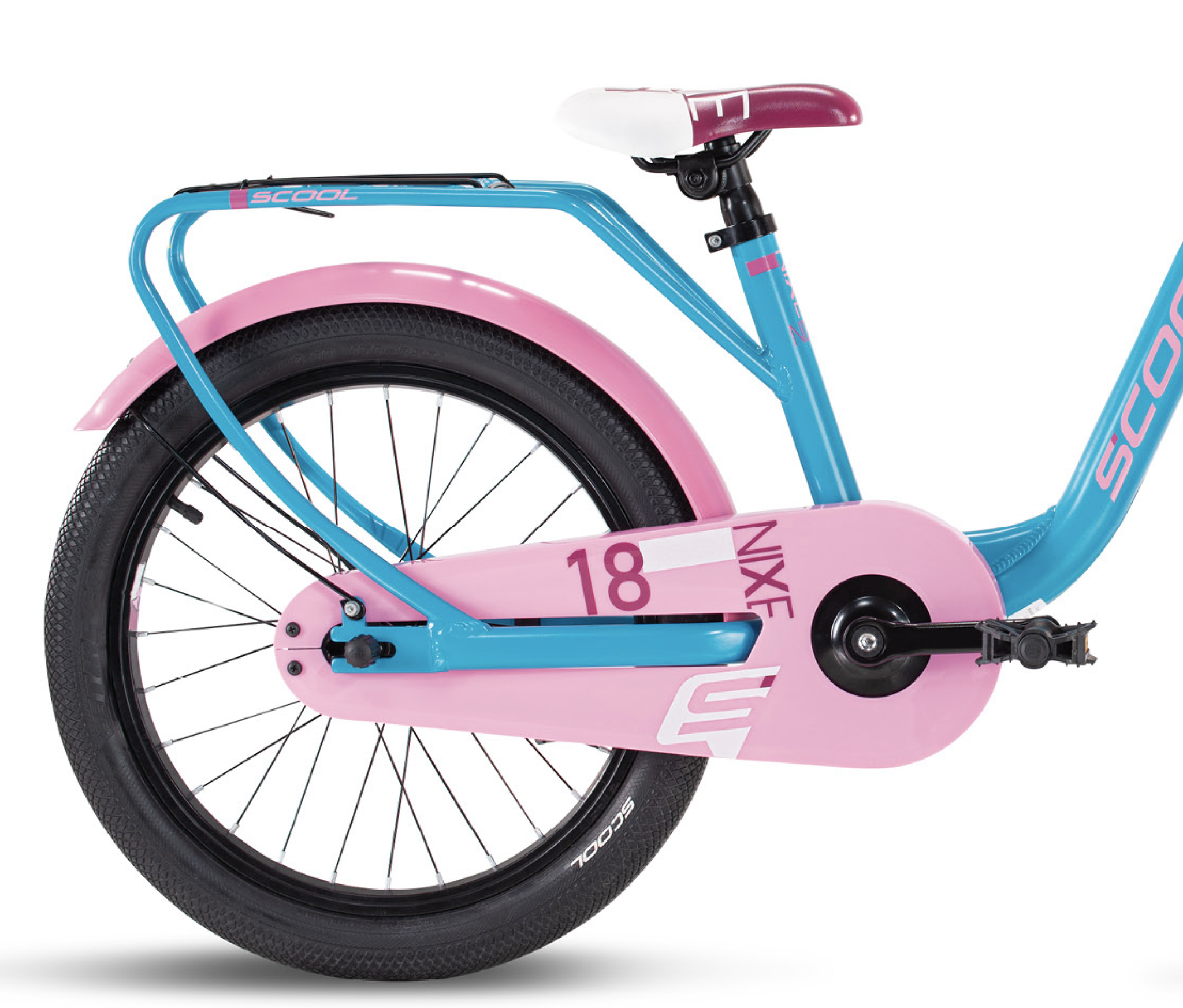 Showroom model - S'COOL niXe 18" Alu Ocean - Pink 5+