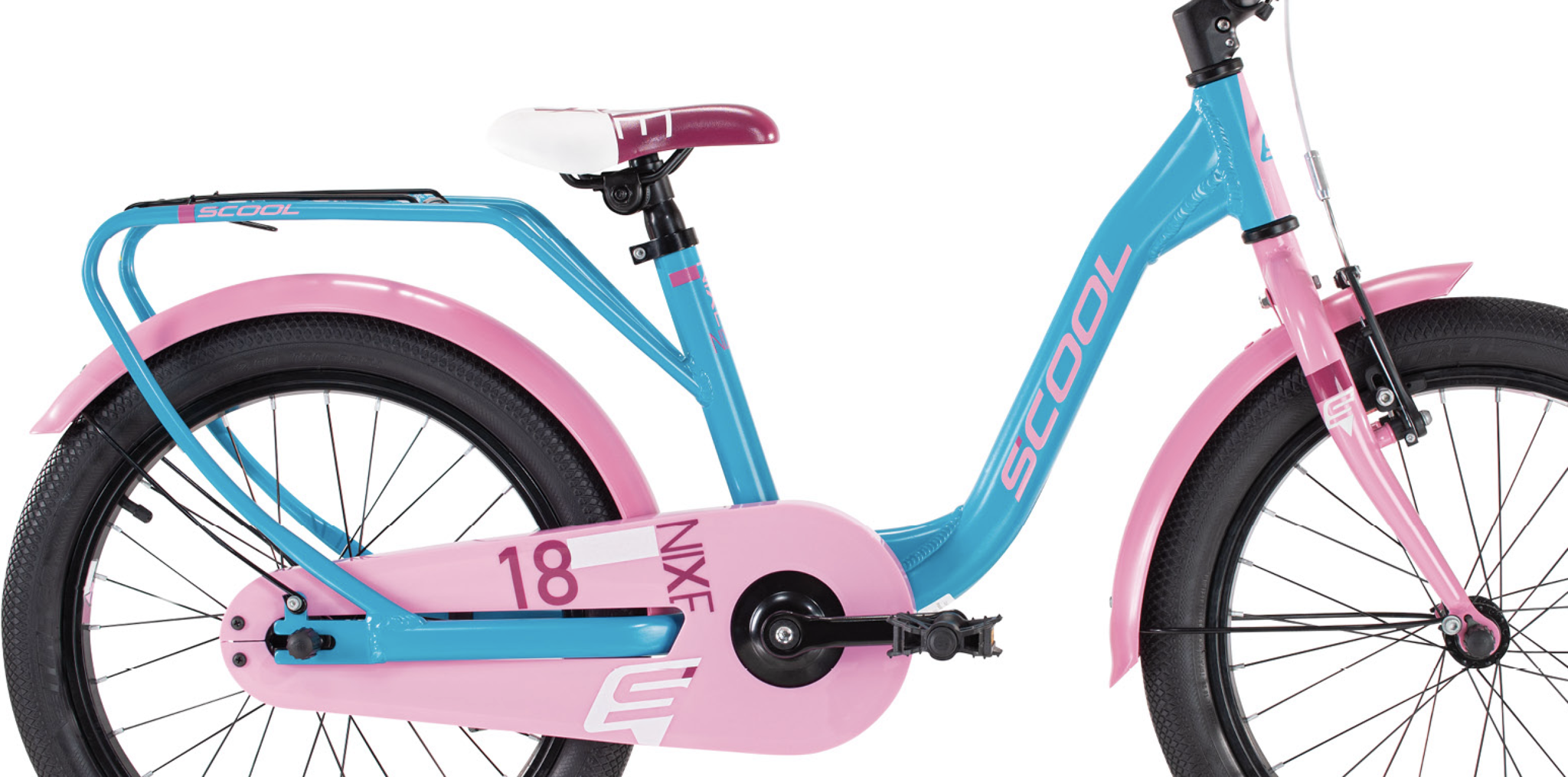 Showroom model - S'COOL niXe 18" Alu Ocean - Pink 5+