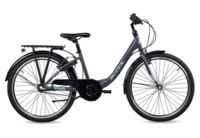 Showroom model - S'COOL chiX Steel 24" Dark Grey - Aqua 3-Speed 8+