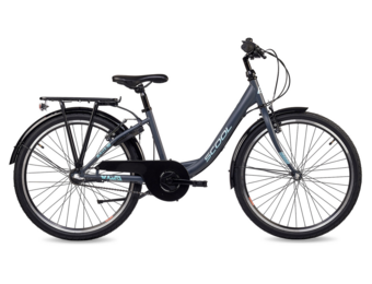 Showroom model - S'COOL chiX Steel 24" Dark Grey - Aqua 3-Speed 8+