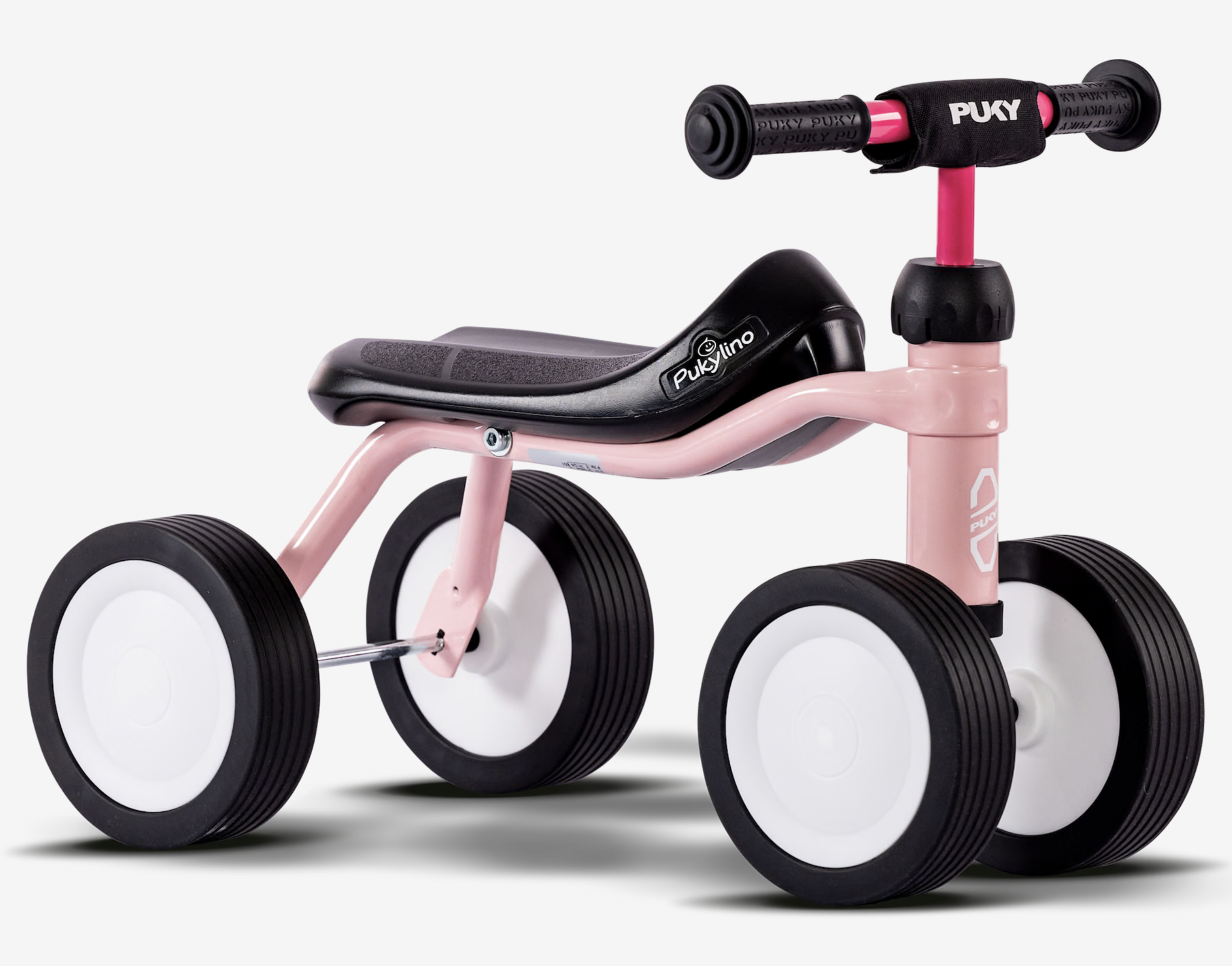 Showroom model - Pukylino oefenfiets met 4 wielen Retro Roze 1+