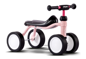 Showroom model - Pukylino oefenfiets met 4 wielen Retro Roze 1+