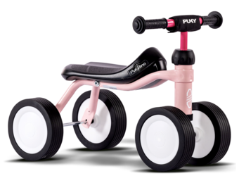 Showroom model - Pukylino oefenfiets met 4 wielen Retro Roze 1+