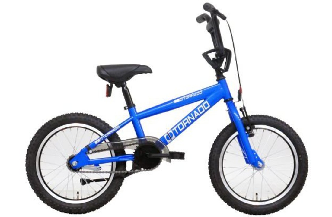 Tornado BMX 16" met terugtraprem Blauw 4+