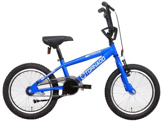 Tornado BMX 16" met terugtraprem Blauw 4+
