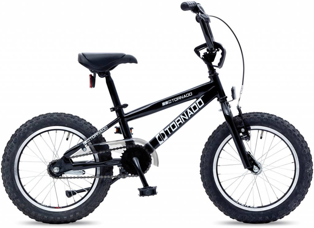 Showroom model - Tornado BMX 16" met terugtraprem Zwart 4+