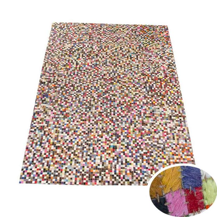 Vloerkleed blokken multi color 160x230cm