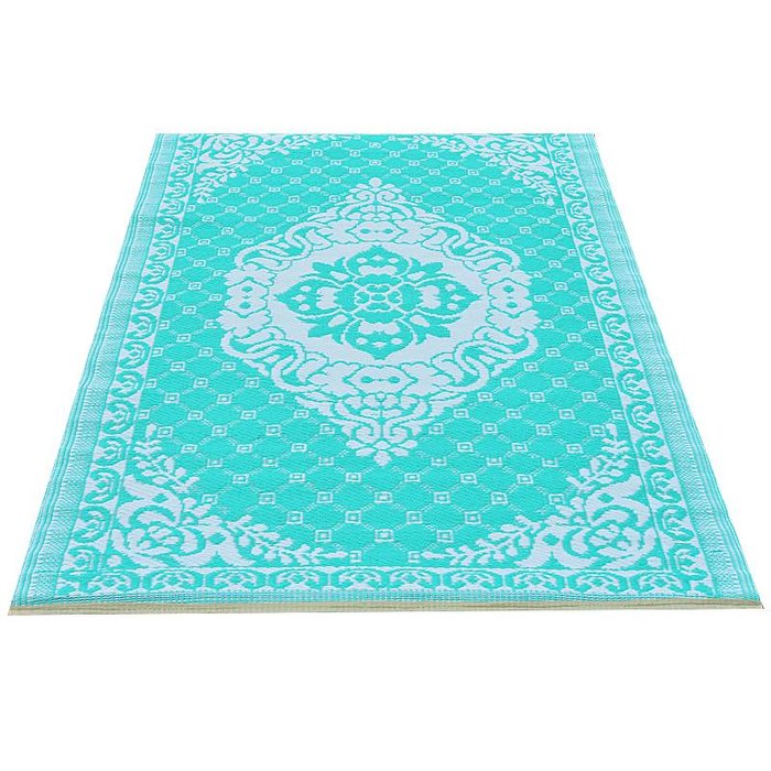 Turquoise oosters tuinkleed