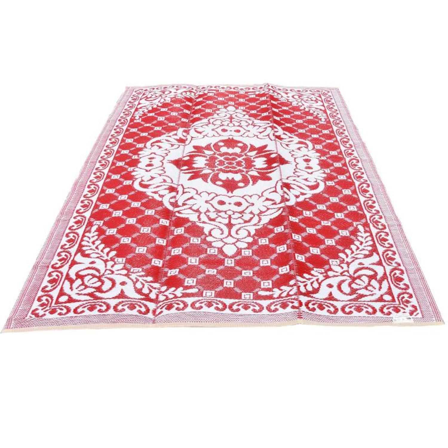 Rood wit oosters tapijt voor buiten - Merel in Wonderland Rood wit oosters tapijt voor buiten - Merel in Wonderland