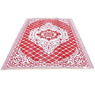 Wonder Rugs Rood wit oosters tapijt