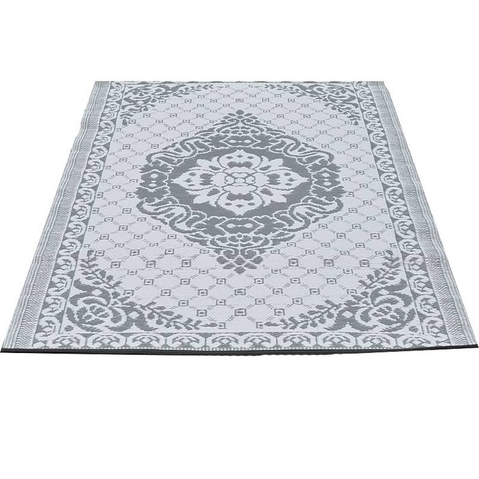 Wonder Rugs Buitentapijt grijs met wit arabisch