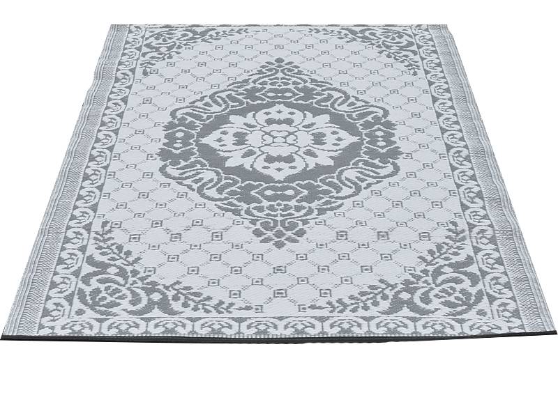 Wonder Rugs Buitentapijt grijs met wit arabisch
