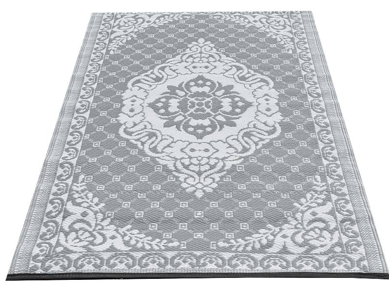 Wonder Rugs Buitentapijt grijs met wit arabisch