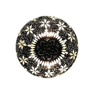 Plafonniere transparant met grijs cement