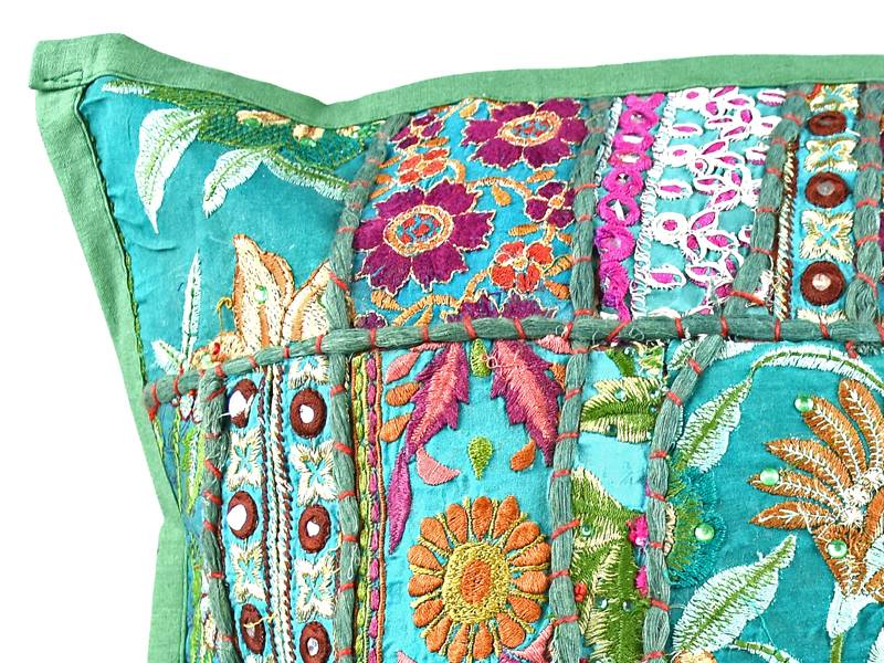 Kussentje groen India