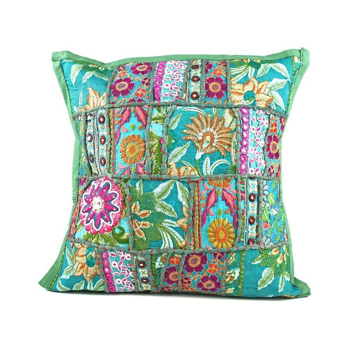 Kussentje groen India