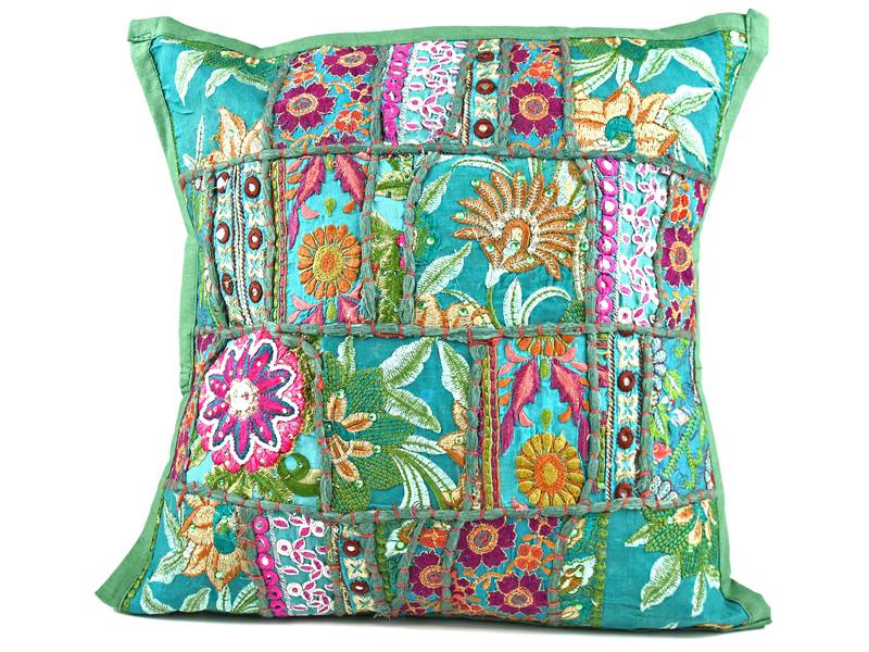 Kussentje groen India