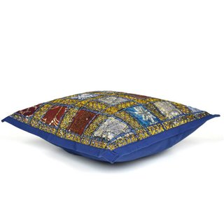 Blauw oosters kussen