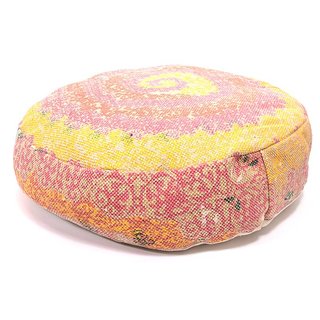 Groot vloerkussen geel,oranje