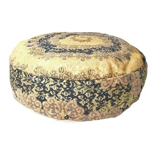 Rond vloerkussen met goud