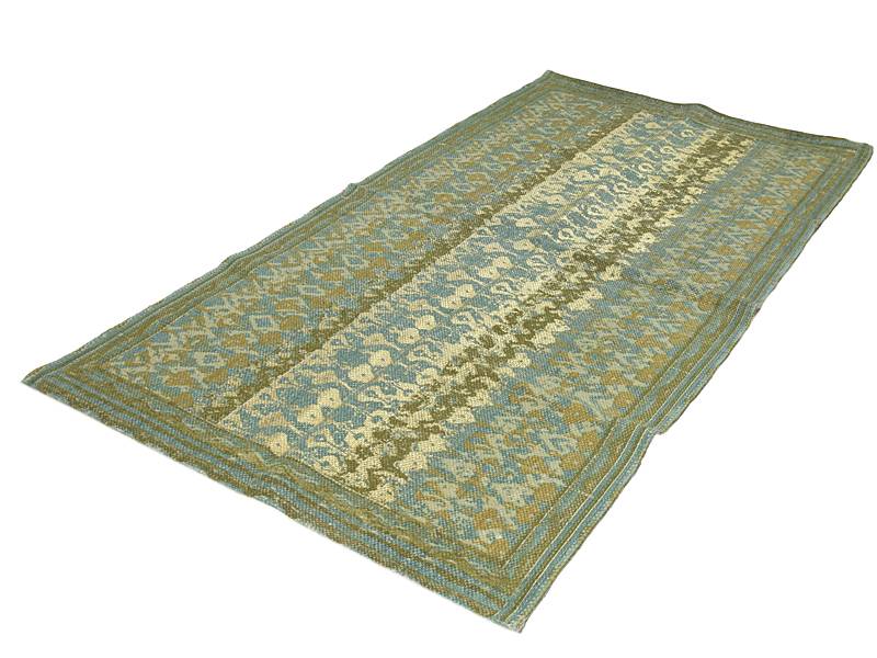 Vloerkleed jade met goud katoen