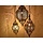 3 delige oosterse hanglampen set zwart,goud
